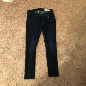 Rag and bone dark wash skinny jeans